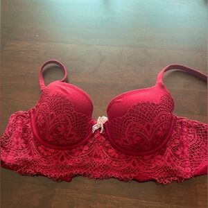 VS body by victoria lined demi/demi doublé bra